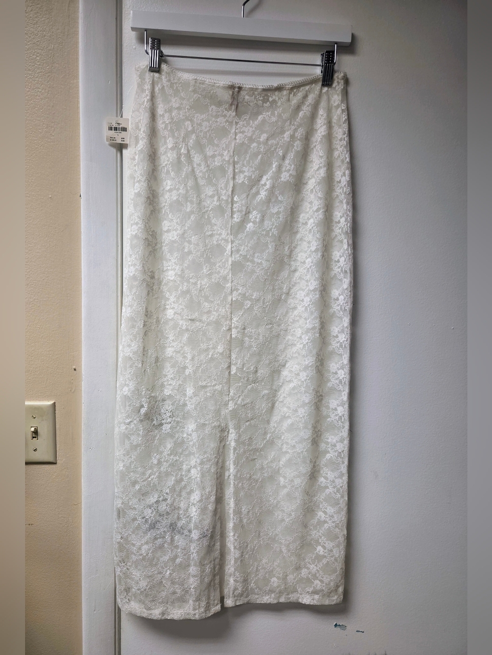 NWT Anthropologie Lyre Bird Ivory Lace Maxi Skirt Small - Picture 5 of 16